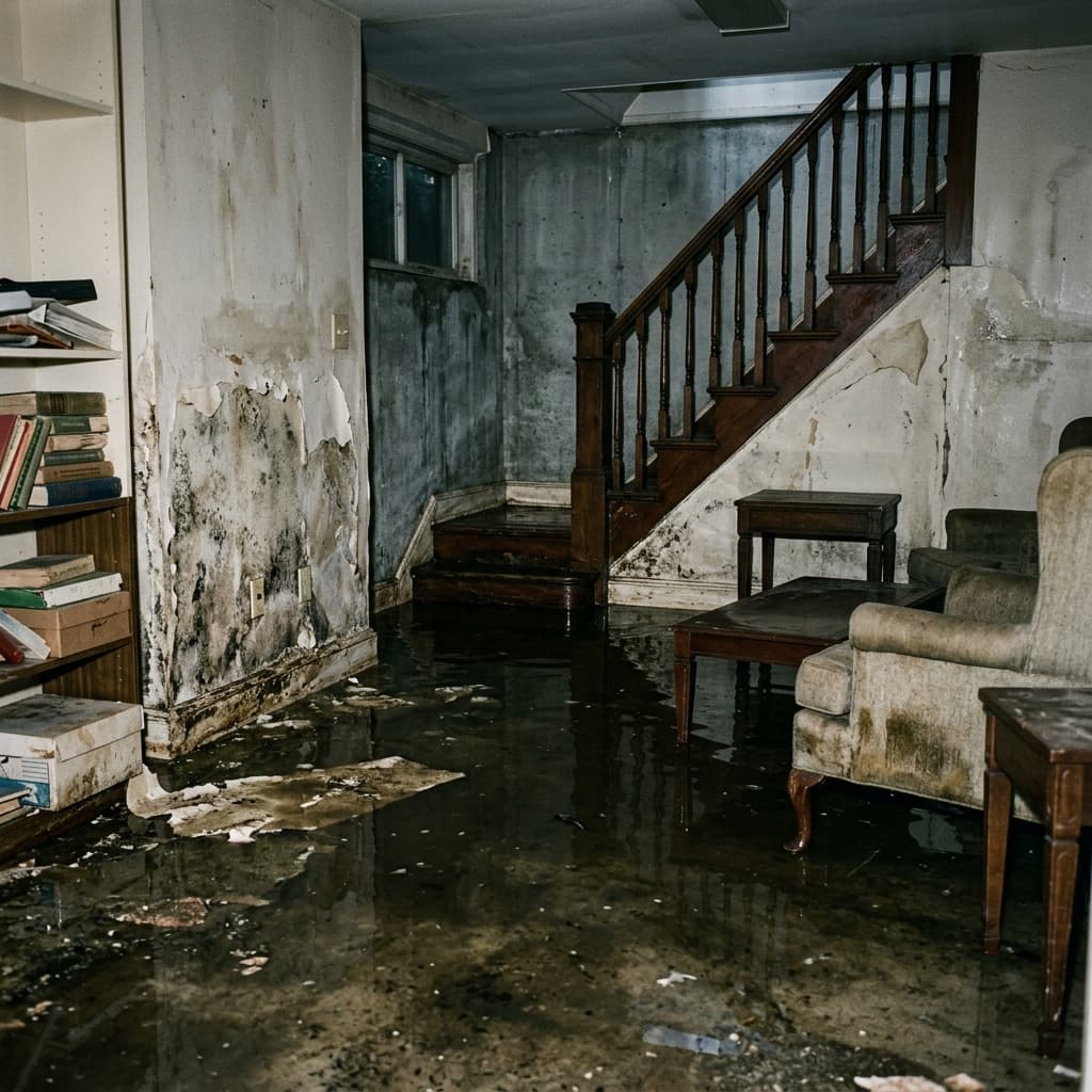 Historic Home Basement Flood Recovery