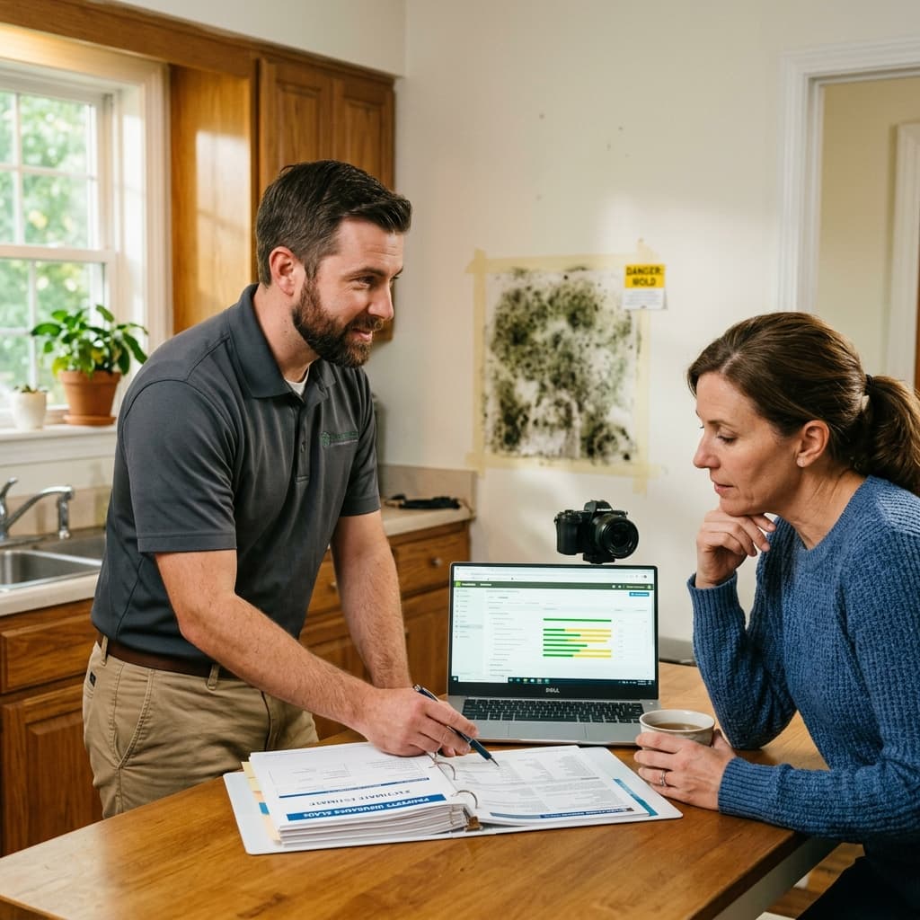 Mold damage insurance claims process