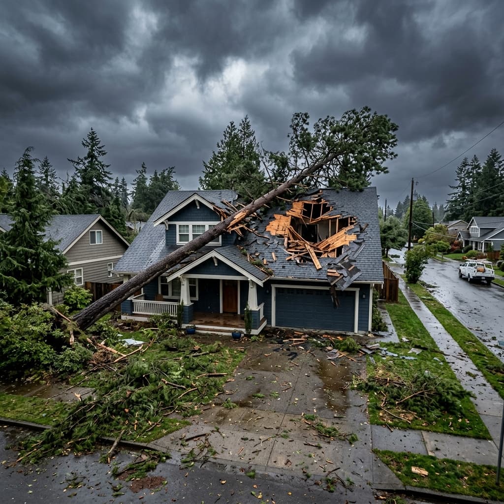 Storm and Wind Damage Restoration Portland Vancouver